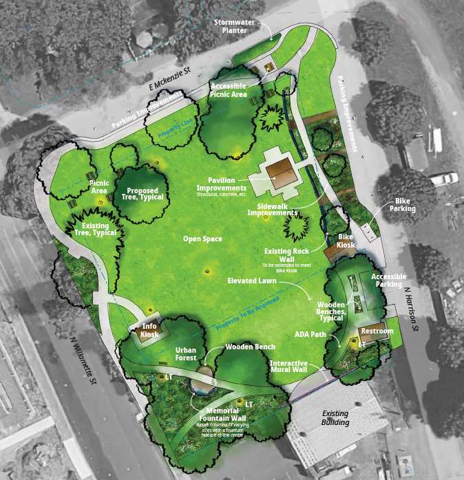 Pavilion park site plan